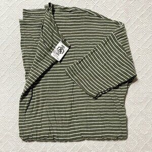 Agnes & Dora Dolman || Olive Striped || Soft Stretchy